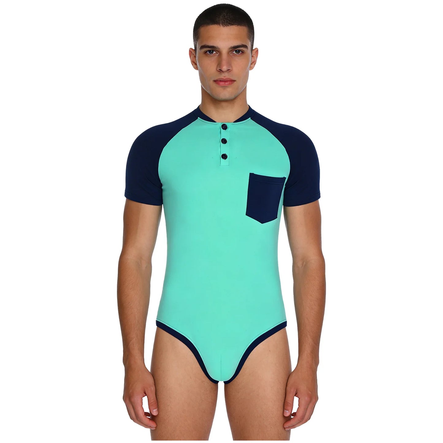 Men Adult Bodybuilding Wrestling Bodysuit Short Sleeve Slim Fit Shirt Jumpsuit for Daily Casual Workout Gym Sports Outfits