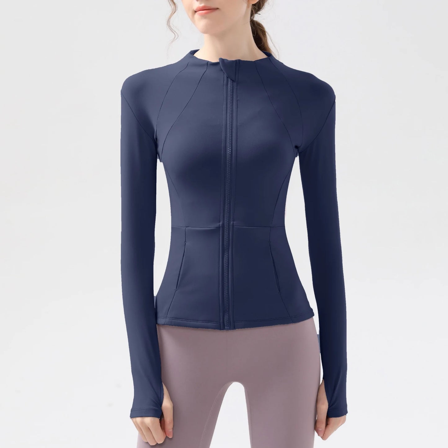 New yoga clothes for women, long sleeved running, fitness, slimming, versatile yoga jackets, training sports tops, jackets