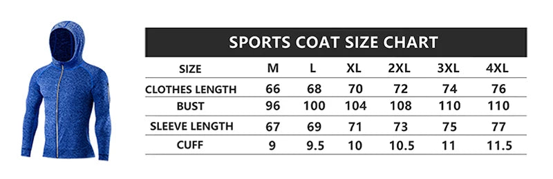 Men's Fitness Sportswear Winter Running Jacket Tight Wear Sport Top Coat Gym Clothing Sweatshirt Training Running Jersey Outfits