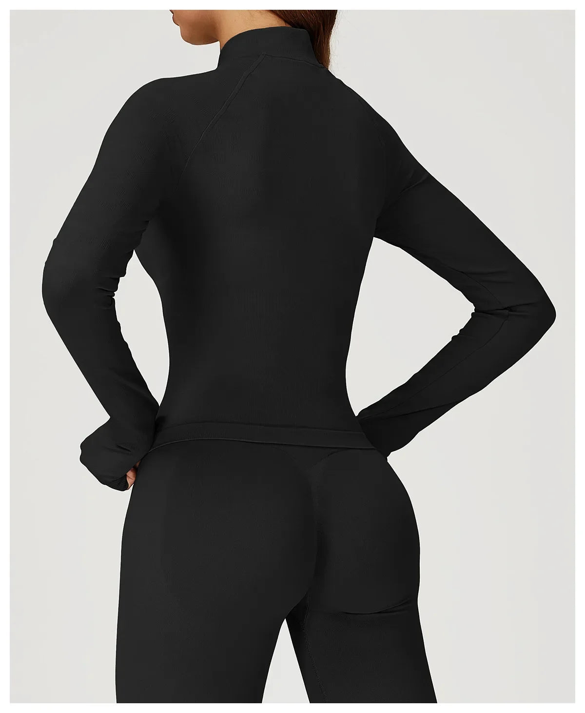 Seamless 2 Pieces Yoga Suit Sports Outfits Women Gym Set Women Tracksuit Running Workout Long Sleeve Sports Shirt Yoga Clothing