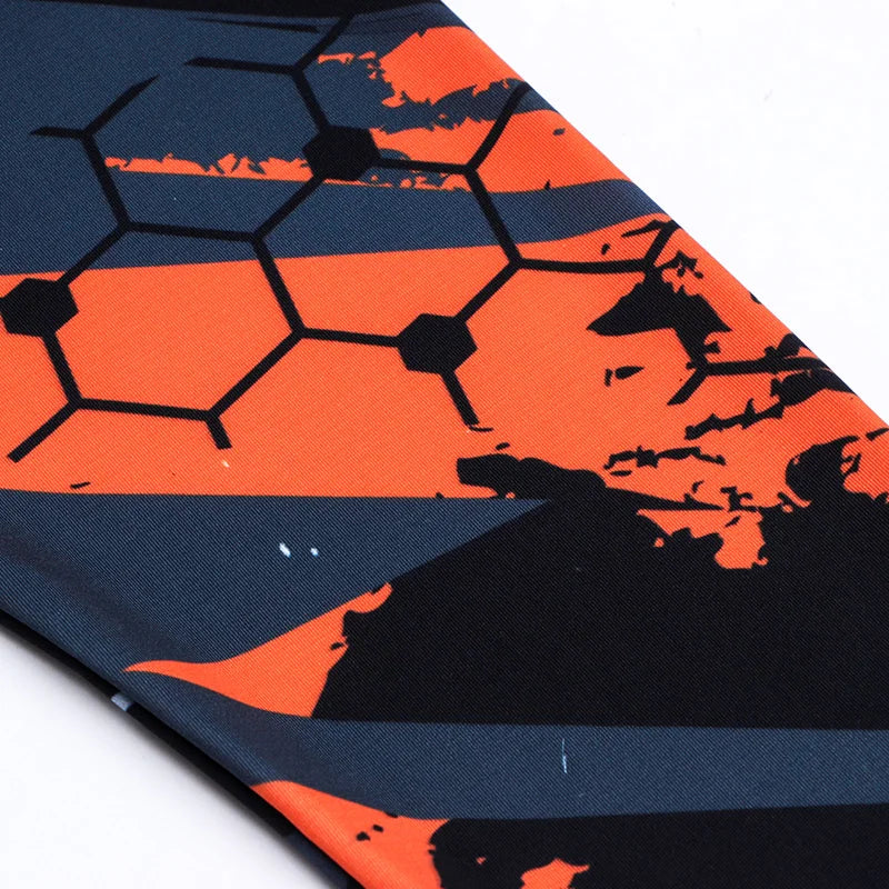 Men's Slim Compression Long Sleeve T-Shirt Gym Fitness Outdoor Running Sun Protection Clothing Breathable Quick-Drying Top