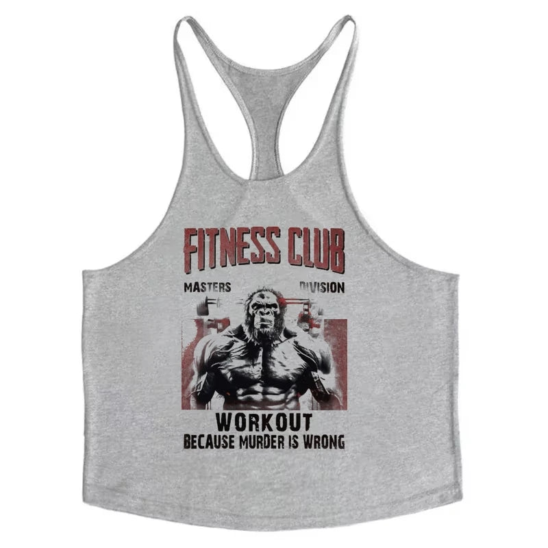 Men's Cotton Gym Bodybuilding Vest - Muscle Sports Sleeveless Shirt for Fitness Workout Training & Athletic Activities