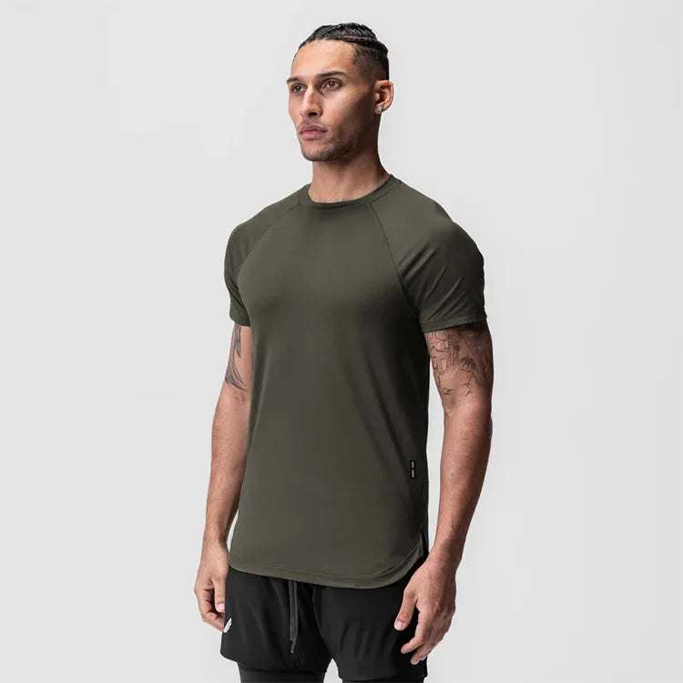 Gym Mens Summer Casual Skinny Compression T-Shirt Short Sleeve Tee Man Fitness Quick Dry Sport Sweatshirt Tops Workouts Clothing