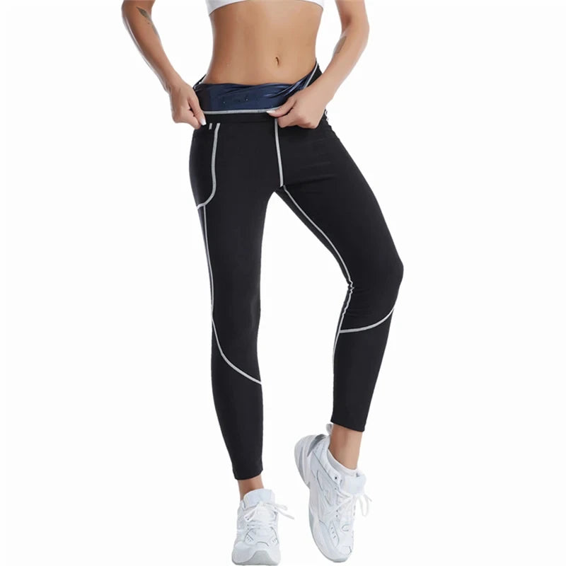 Sauna Suits for Women Gym Clothing Sets Running Fitness Exercise Sportswear Pants Weight Loss Sweating Sports Suit Workout Tops