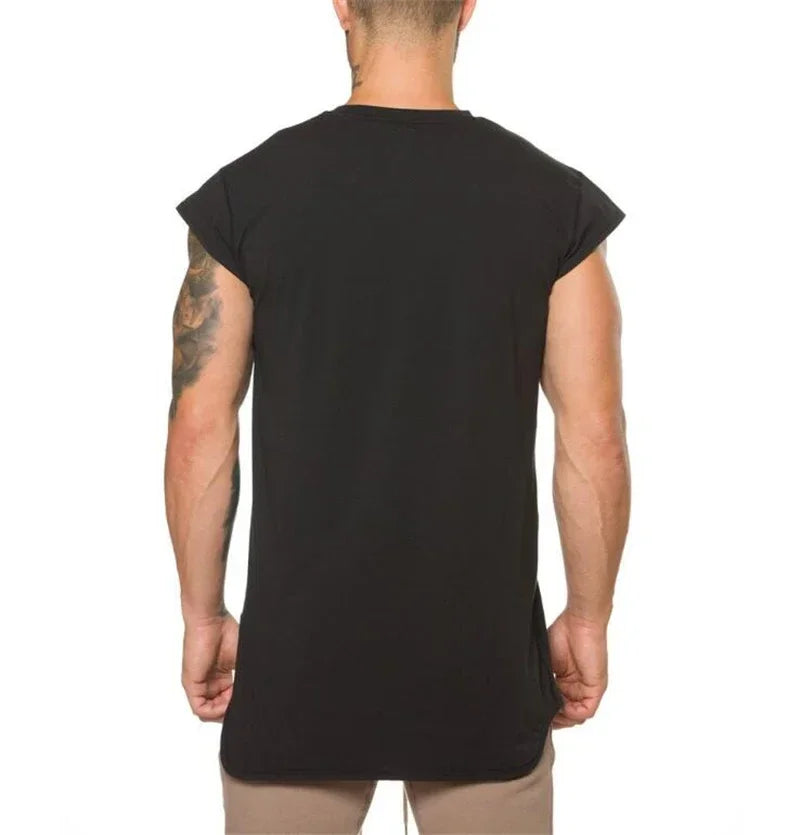 Mens Workout Muscle Clothing Gym Bodybuilding T-shirt Summer Cotton Small Sleeve Casual Sportswear Fitness Breathable Shirts