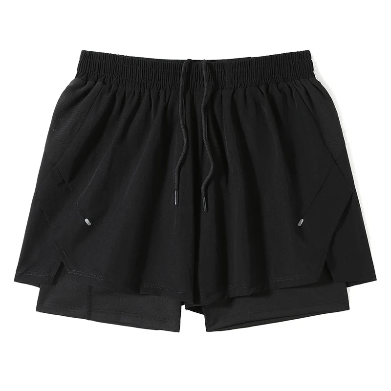 Men's Running Shorts Gym Sports Fitness Training Jogging Sportswear Breathable Quick-Dry Compression Workout Clothing