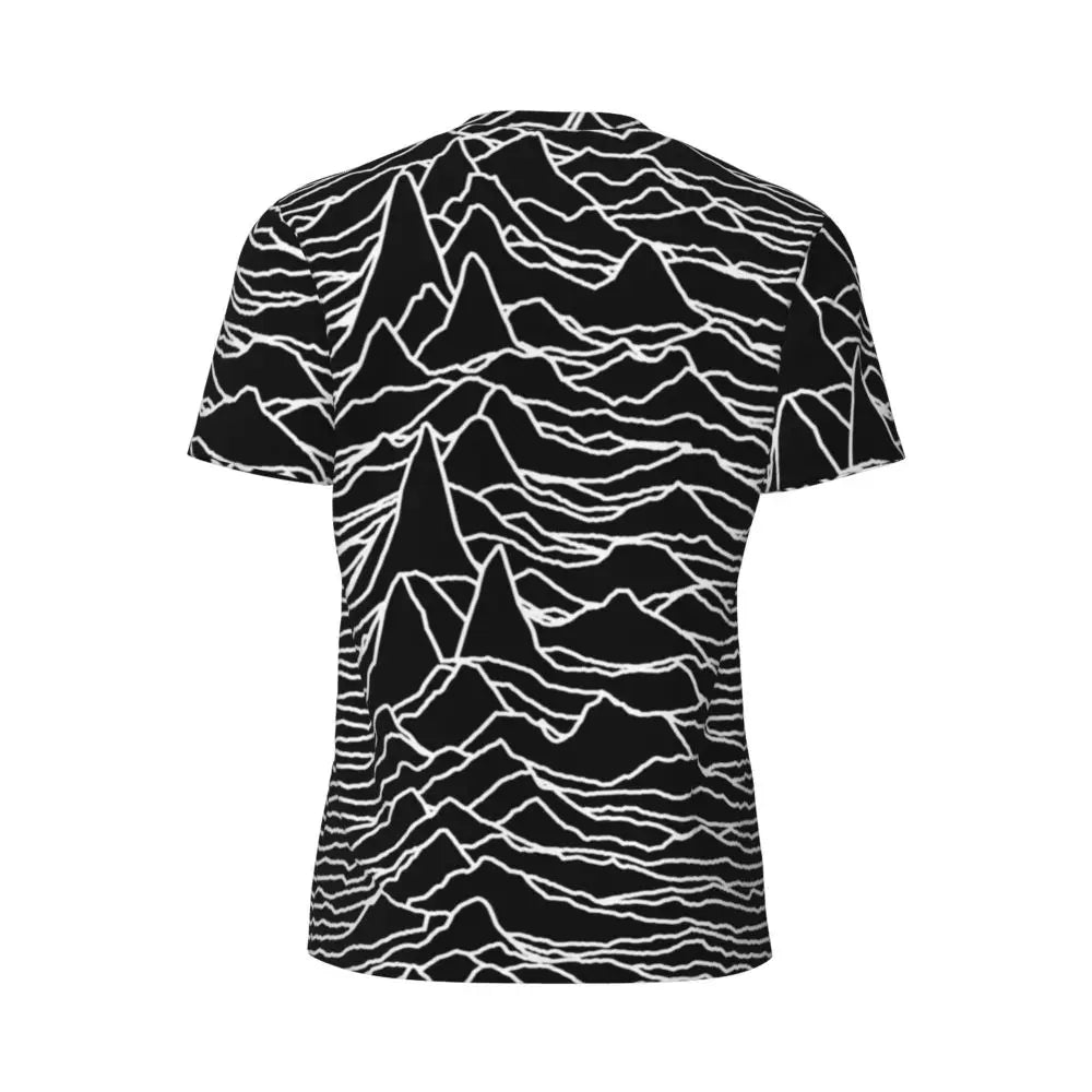 Gym T Shirt For Men Mondrian Line T-Shirts Trendy Cool Colorful Plaid Summer Tees O Neck Y2K Retro Graphic Clothing Gift Idea