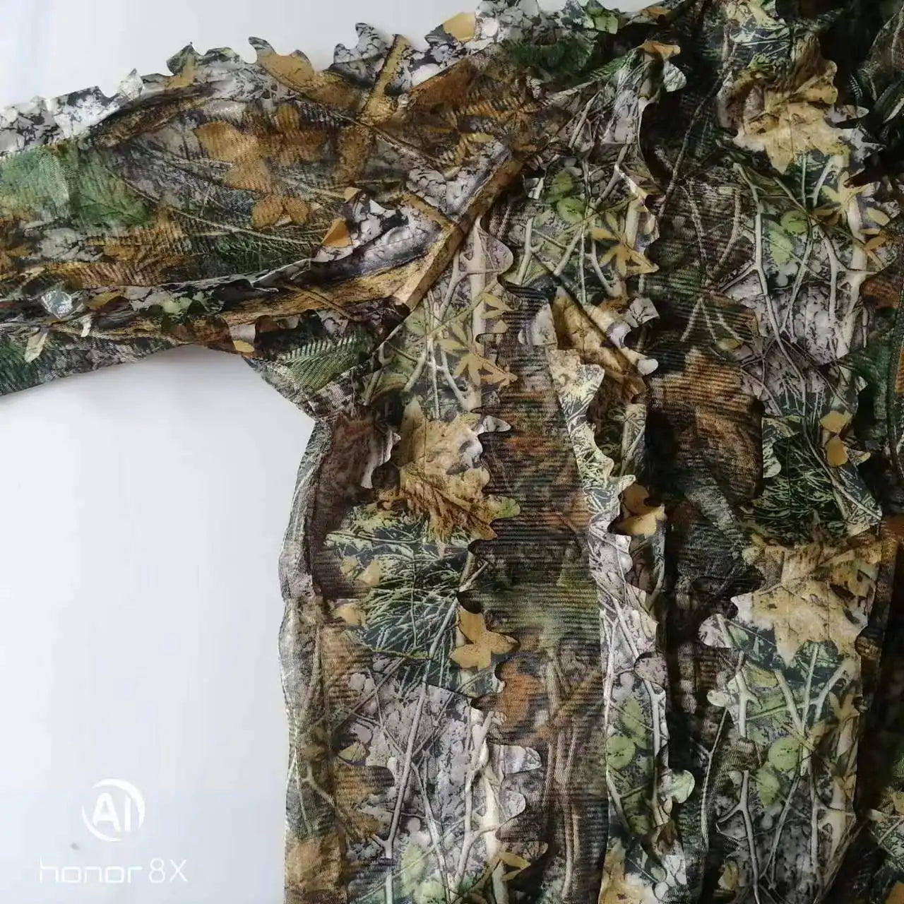 Men Women  Outdoor Ghillie Suit Camouflage Clothes Jungle Suit CS Training Leaves Clothing Hunting Suit Pants Hooded Jacket