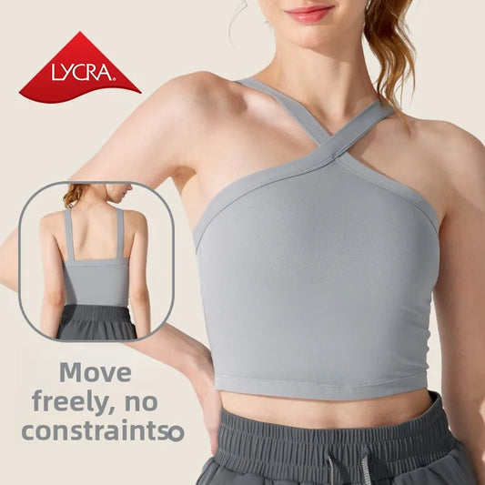 Sports Bra Top Qui Dry Running o Absorption Beautiful Ba Gym Yoga Clothes Summer Sports Underwear Women's Vest