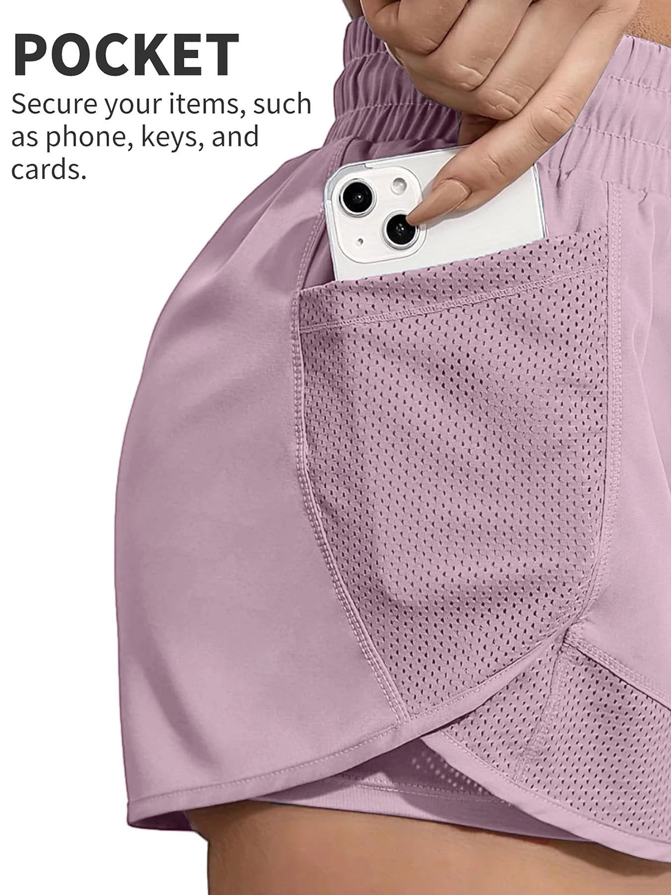 Gym training, running, high waist, breathable exercise, elastic fitness, daily wear of yoga shorts