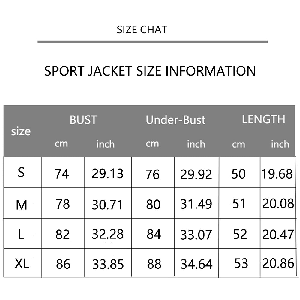 Women Sport Jacket Long Sleeve Shirt Workout Coat Gym Training Clothing Yoga Sportswear
