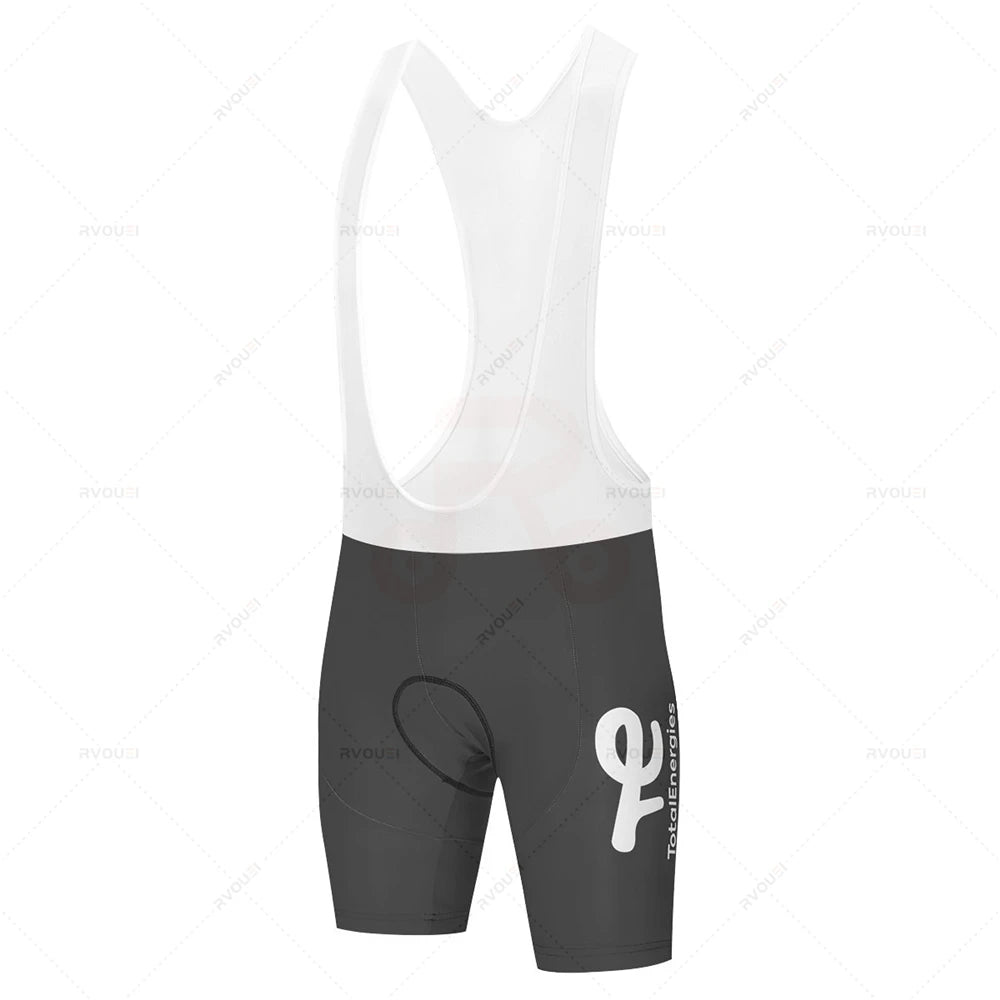 Cycling Clothing Sets for Men, Breathable Anti-UV Bicycle Wear, Short Sleeve Bike Jersey, Summer, New, Total Energies, 2025