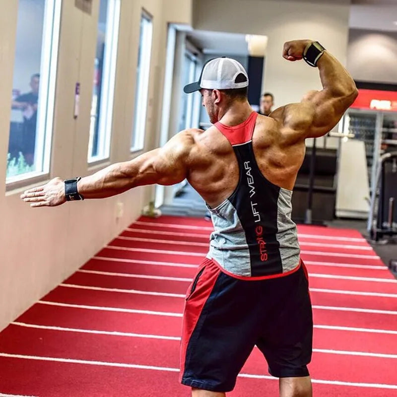 Gyms VEST Fitness sleeveless shirt Mens Bodybuilding Tank top  New Male Cotton clothing Fashion Singlet vest Undershirt Hombre