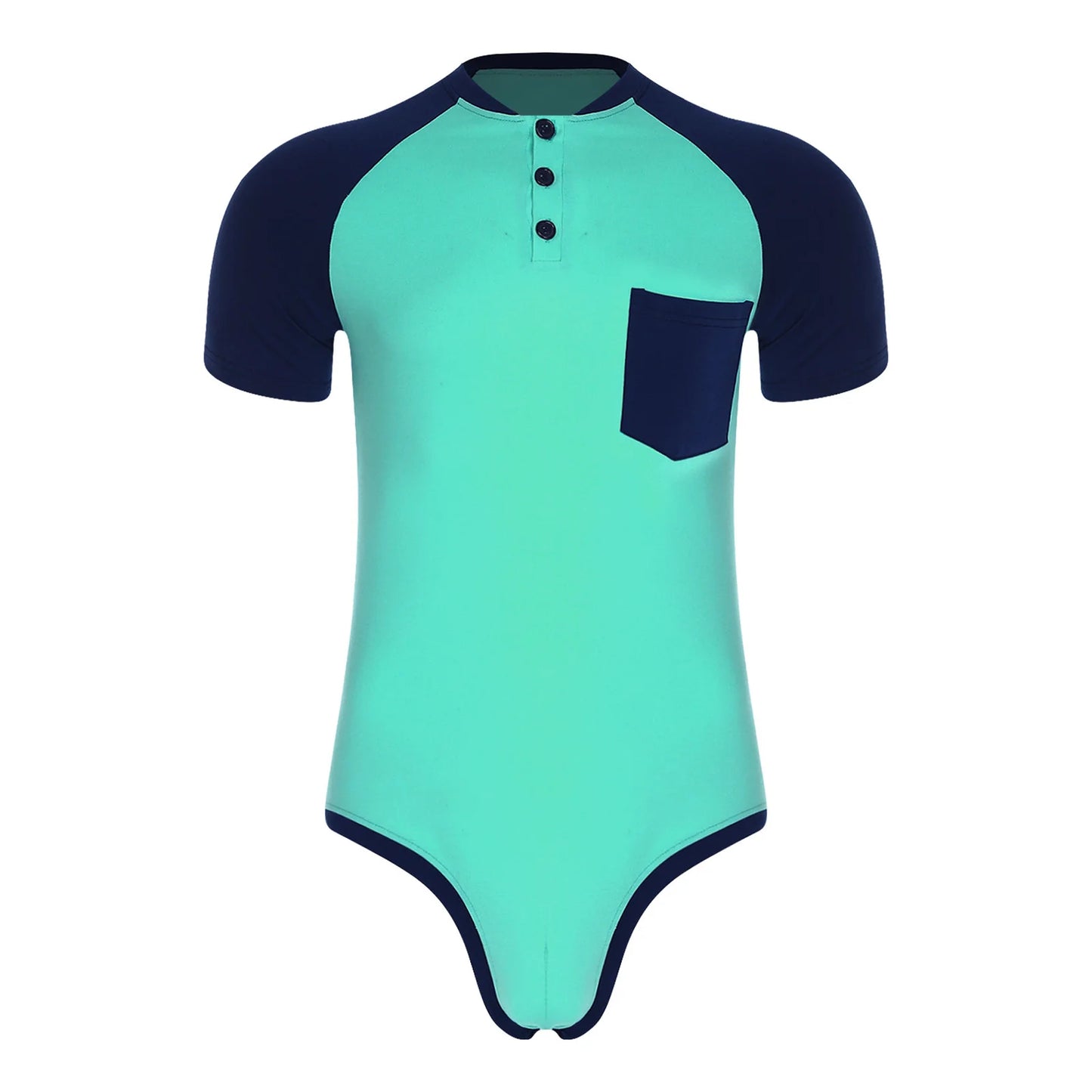 Men Adult Bodybuilding Wrestling Bodysuit Short Sleeve Slim Fit Shirt Jumpsuit for Daily Casual Workout Gym Sports Outfits