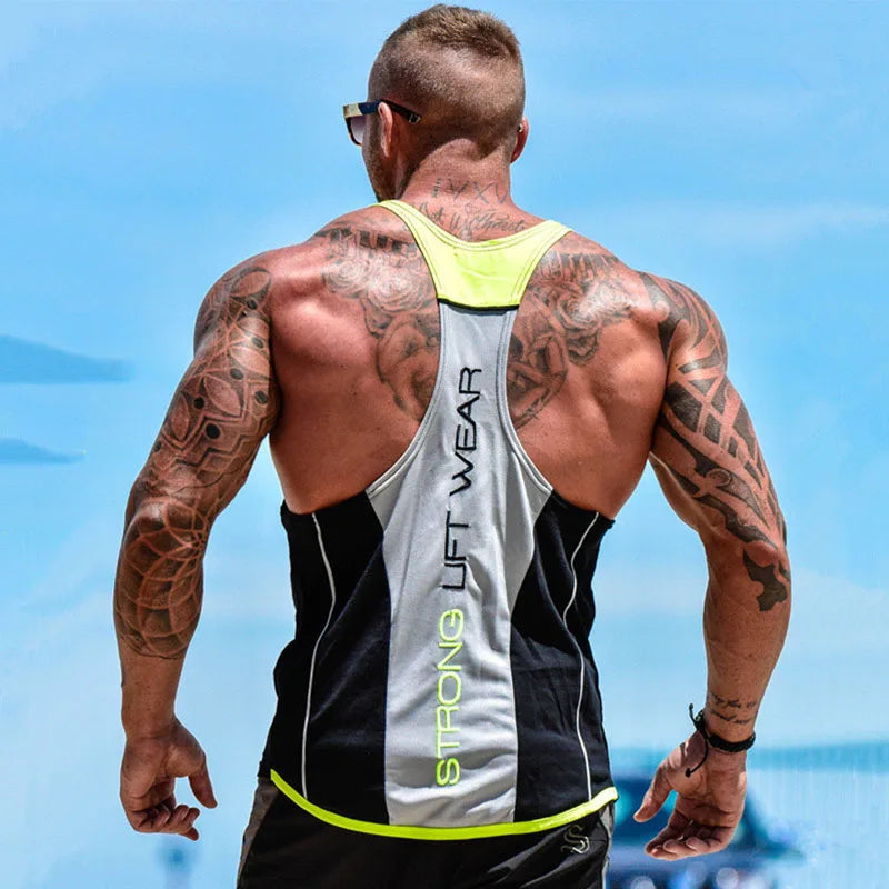 Gyms VEST Fitness sleeveless shirt Mens Bodybuilding Tank top  New Male Cotton clothing Fashion Singlet vest Undershirt Hombre