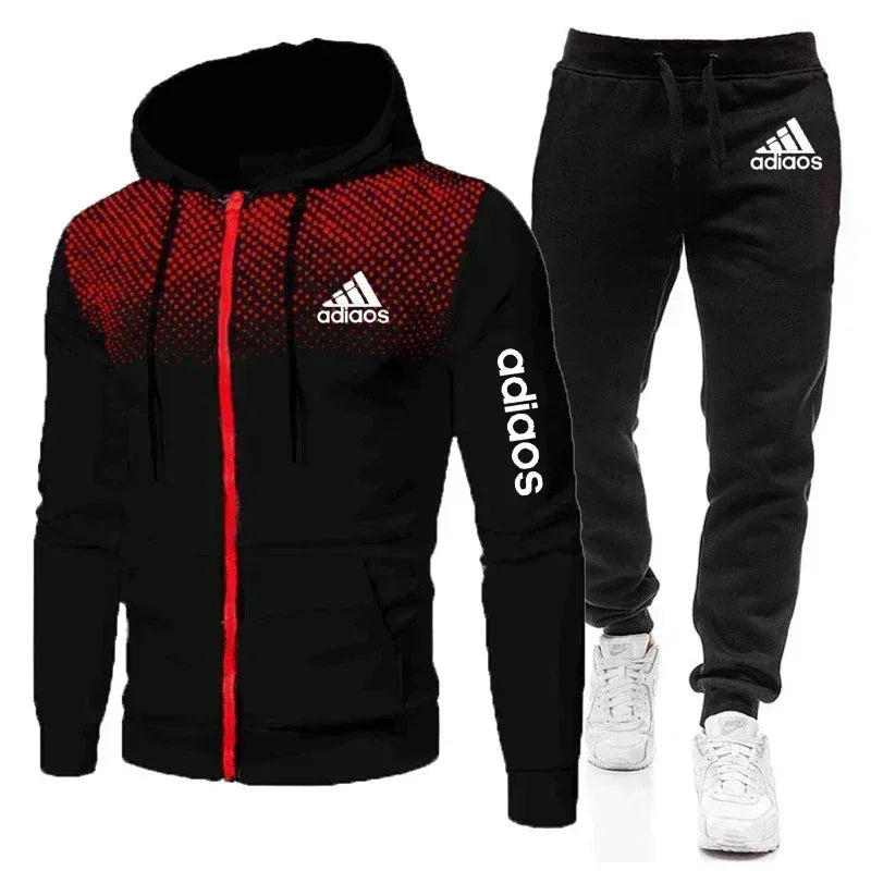 2025 New Men Running Set Sportswear Fashion Men Hoodie Fitness Gym Clothing Jogger Men'Smany sorts of Suit Sports