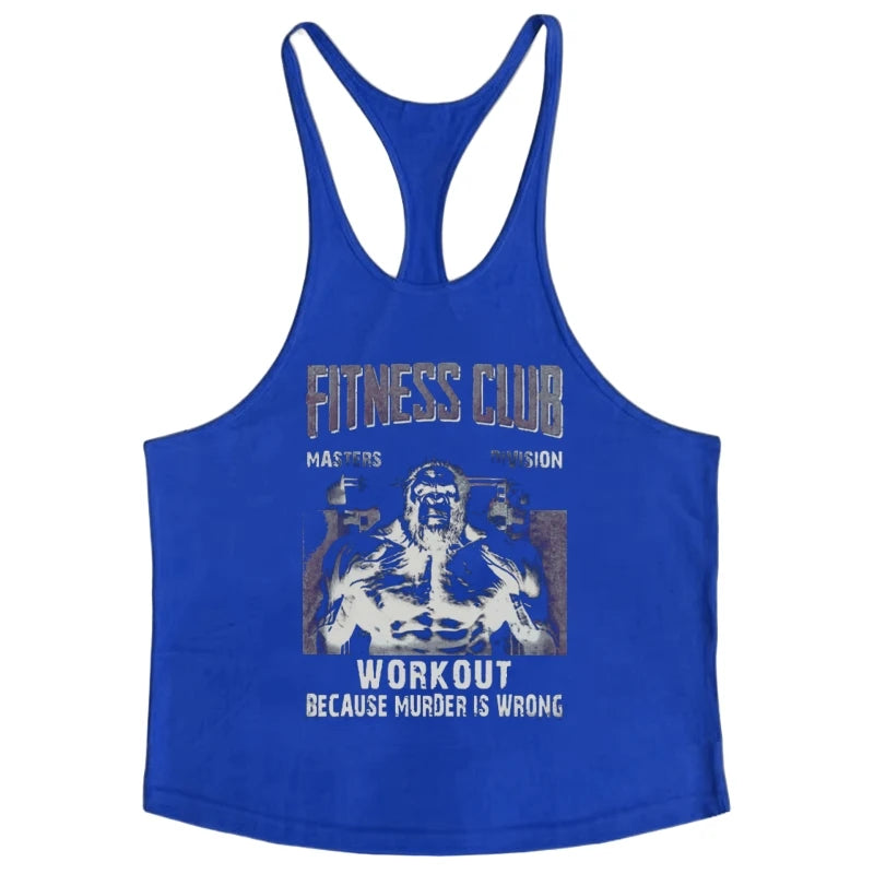 Men's Cotton Gym Bodybuilding Vest - Muscle Sports Sleeveless Shirt for Fitness Workout Training & Athletic Activities