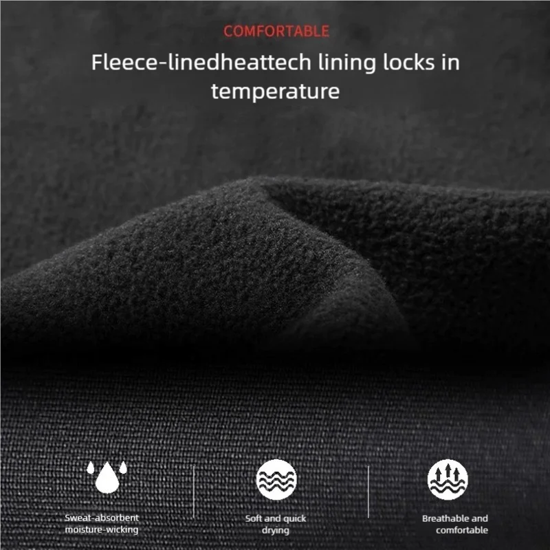 Men Winter Fleece Compression Sport Gym t-Shirt High-Collar Fitness Tops Quick Dry Football t Shirt Running Shirts Gym Clothing