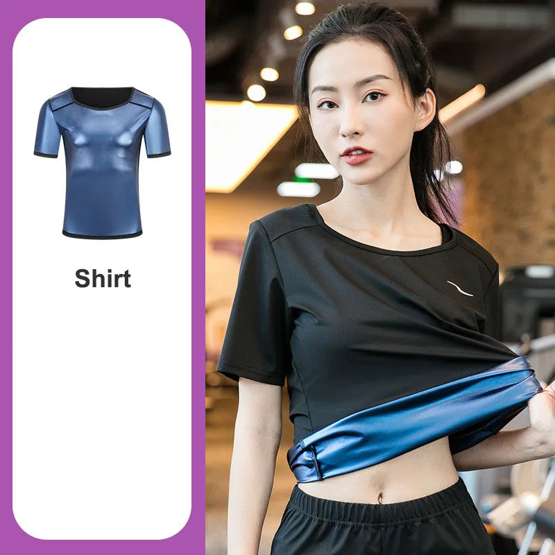 Sauna Suit Men Anti Rip Sweat Suits Gym Boxing Workout Jackets Waist Vest Trainer Workout Exercise Fitness Gym Long Sleeve Shirt