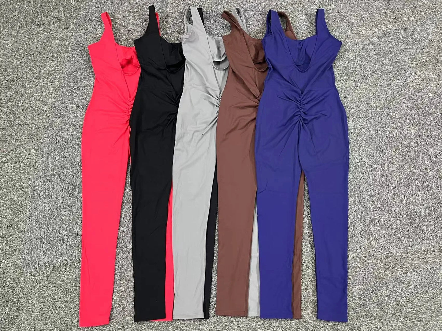 Women Sportswear Gym Set Sports Jumpsuits Sleeveless Summer Rompers Scrunch Butt Fitness Bodysuit Tracksuits Women's Clothing