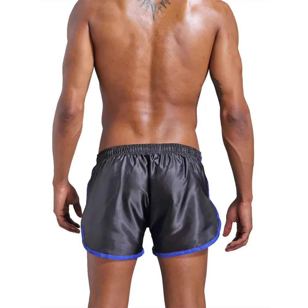 Men's Gym Sport Casual Beach Swim Shorts Swimwear Men Quick Drying Swimsuit Swimming Trunks Fifth Pants Running Shorts Beachwear