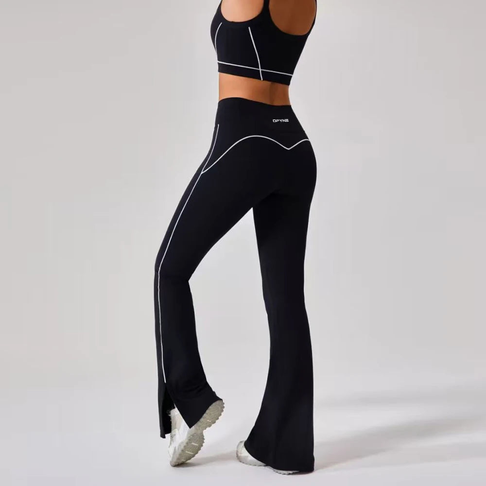 Yoga Set 2 Pieces Workout Outfits Fitness Sportswear Gym Tracksuit High Waist Leggings Sports Bra Wear Women Cycling Set