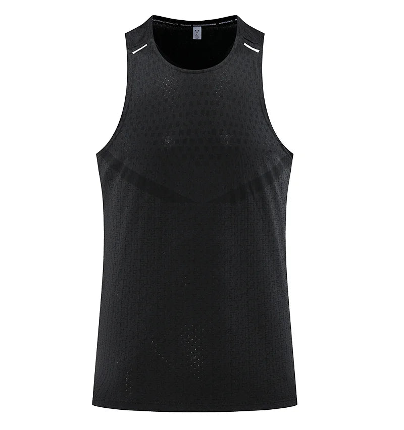 Men Gym Vest Breathable Mesh track and field Summer Cool Beach Travel Undershirt Basketball Training Fashion Running Tanks Top