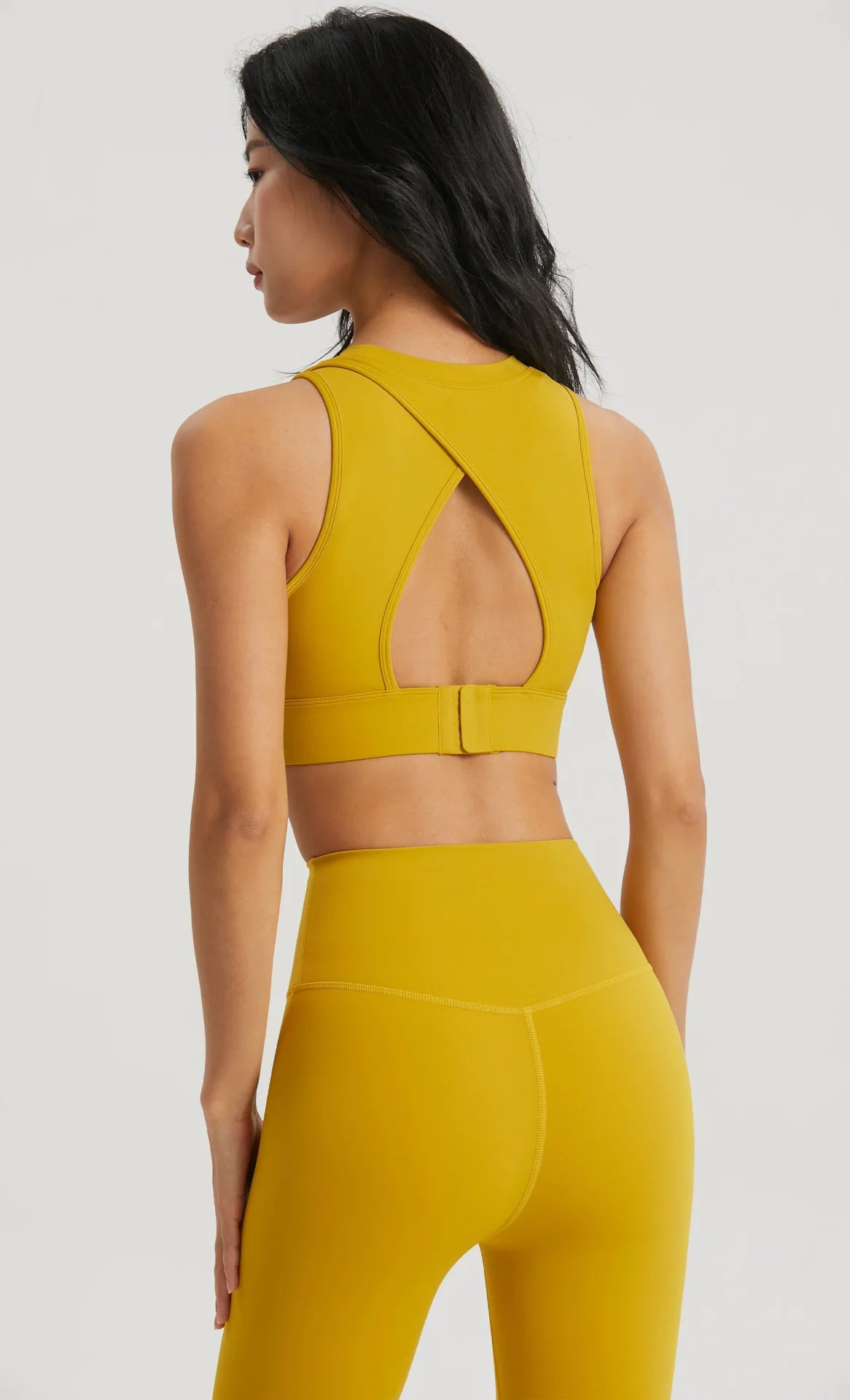 Sports Top Fitness Yoga Bra Gym Sport Bra Women Semi-fixed Cup Women Clothing Hollow Back Sports Underwear Tights Workout Top