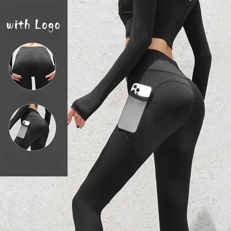 High Waist Jogger Mesh Side Pocket Fitness Gym Legging Sport Outfit for Woman Yoga Wear Tight Gym Workout Running Bike Clothing
