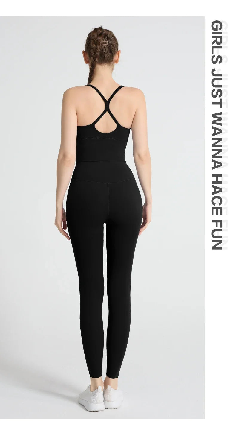 2PCS Women Yoga Set Sport Suit Gym wear Workout Clothes Sports Crop Top High Waist Legging Fitness Bra Set Breathable Gym Suits