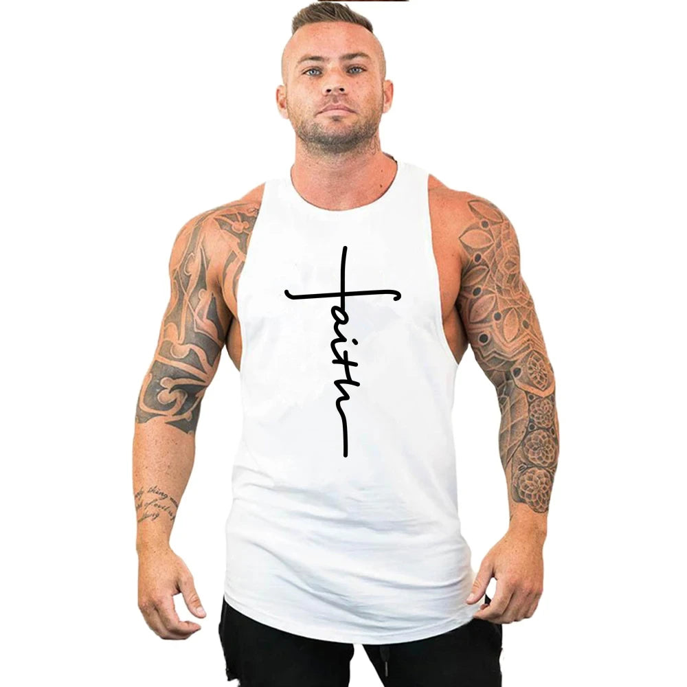 Gym Clothes for Men Undershirt Sleeveless Sweatshirt Clothing Stringer Brand Fitness Shirt Workout Vest Sportswear Top Singlets