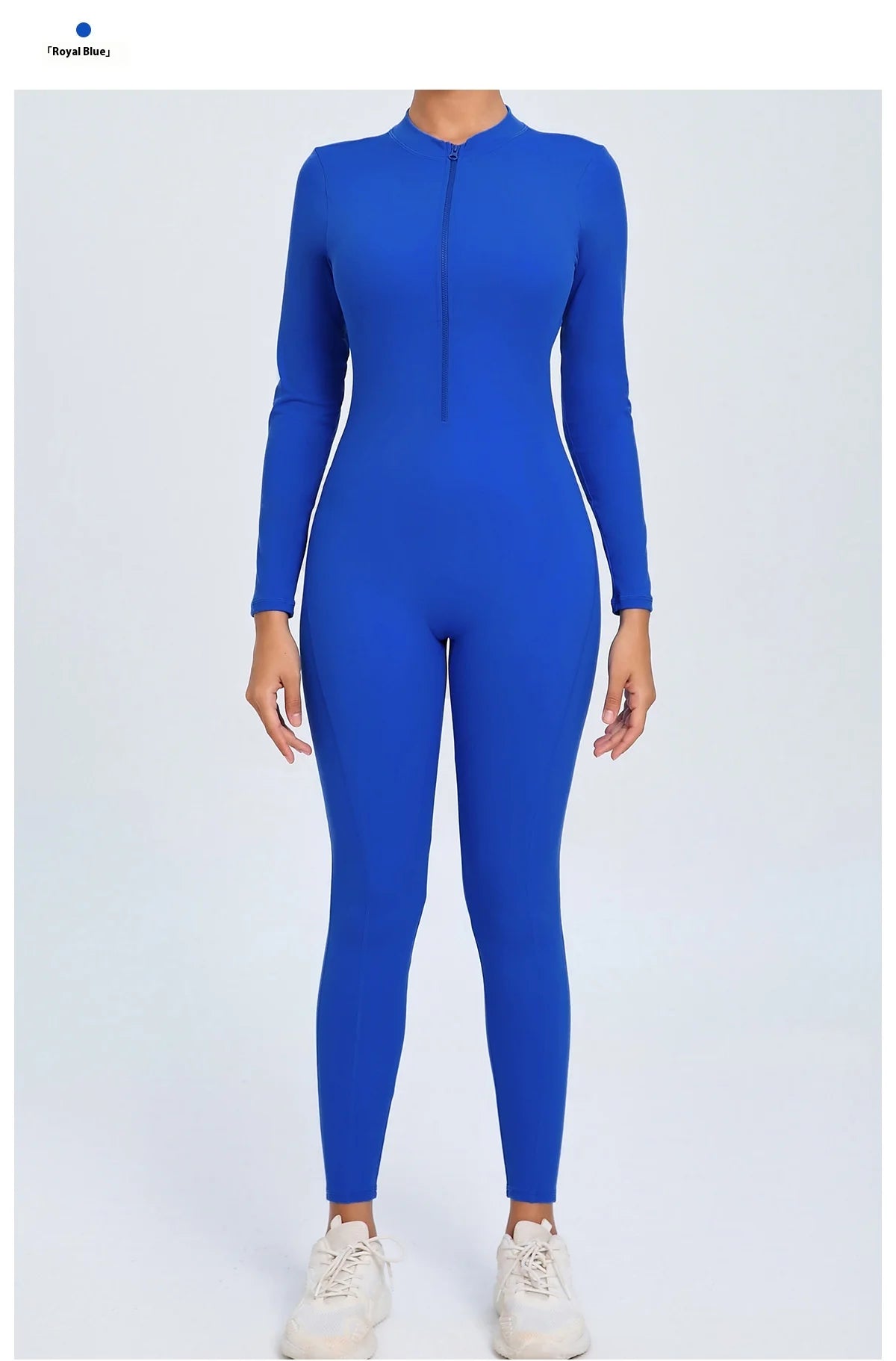 Women Sportwear Yoga Jumpsuit Zipper Long Sleeve Back Open Outfit Fitness Tracksuit Tight One-piece Gym Overalls Sports Bodysuit