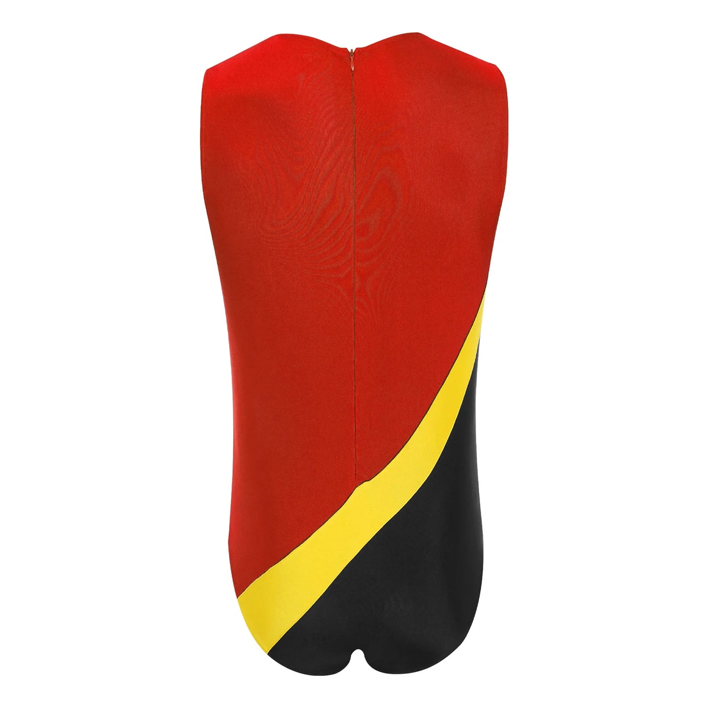 Swimwear Mens Gym Workout Athletic Leotard Jumpsuit Swimsuit Round Neck Back Invisible Zipper Color Block Sports Bodysuit