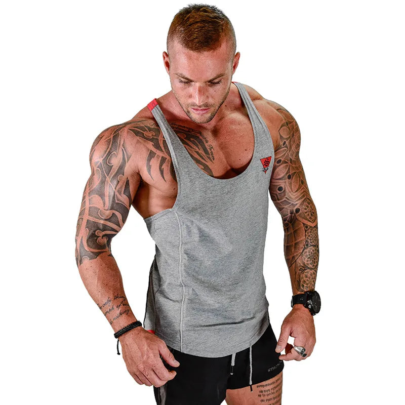 Gyms VEST Fitness sleeveless shirt Mens Bodybuilding Tank top  New Male Cotton clothing Fashion Singlet vest Undershirt Hombre
