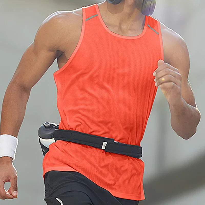 Men Sportswear Man Gym Fitness Vest Male Sportwear Sleeveless T-shirt Athletics Running Clothing Hiking Vests Men's Tracksuit