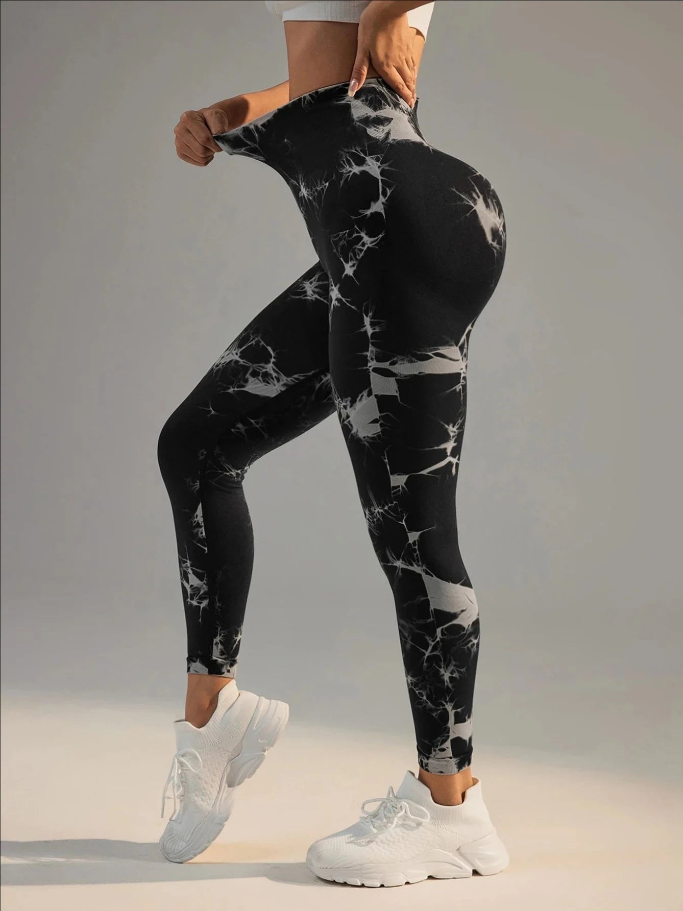 Tie Dye Gym Yoga Pants Fitness Workout Sportswear Clothing For Women High Waist Scrunch Butt Liftting Sports Leggings