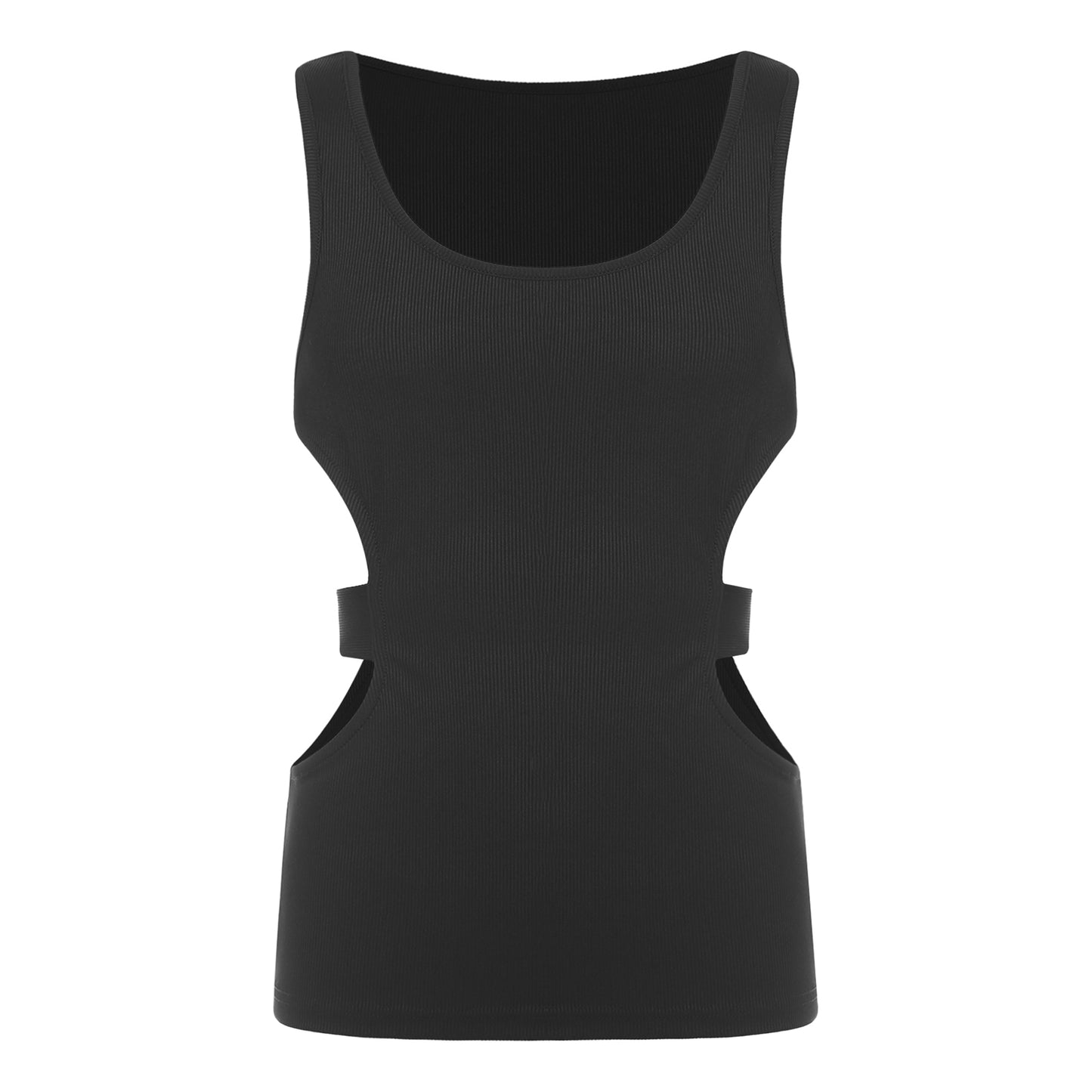 Mens Clothing Bodybuilding Ribbed Sports Vest Stylish Hollow Out Tank Top Sports Sleeveless T-shirt Clubwear Gym Fintess