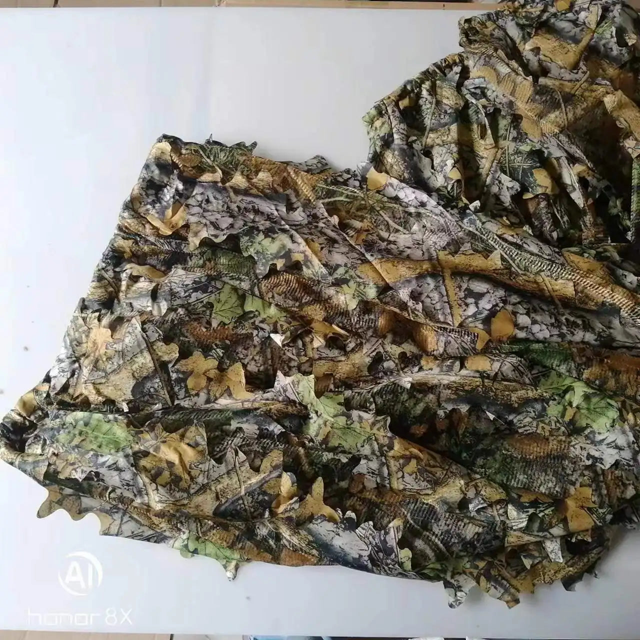 Men Women  Outdoor Ghillie Suit Camouflage Clothes Jungle Suit CS Training Leaves Clothing Hunting Suit Pants Hooded Jacket