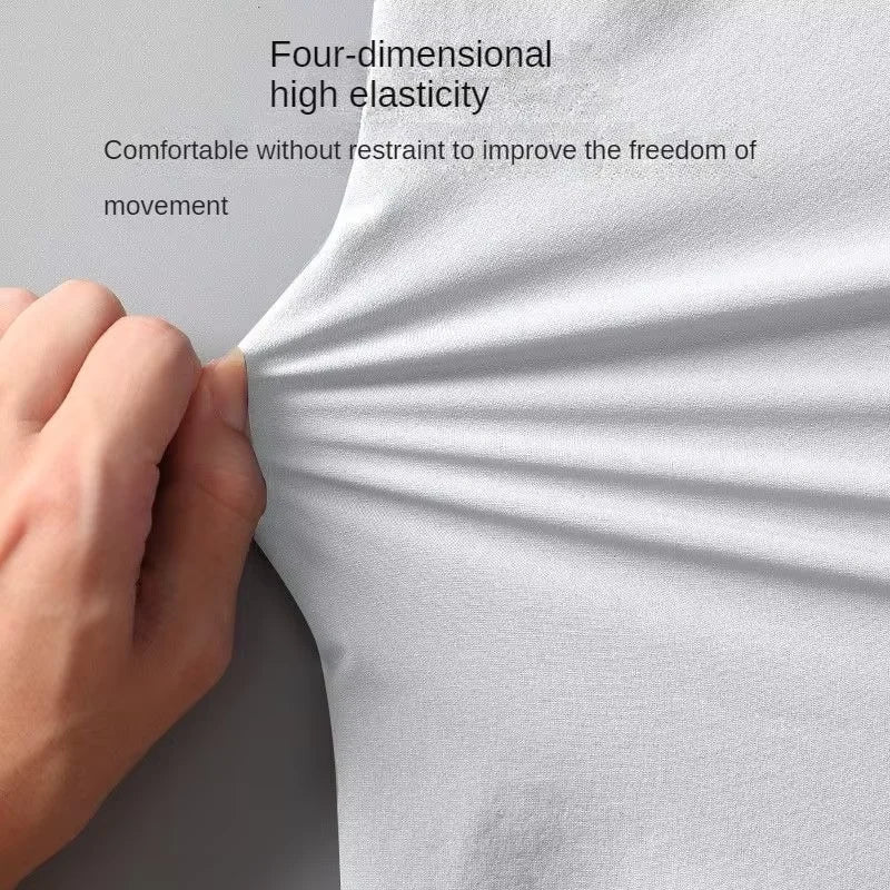 Men's Waterproof Casual Sportswear Set Tight Fitting Trendy Gym Running Clothes for Spring Summer Morning Jogging