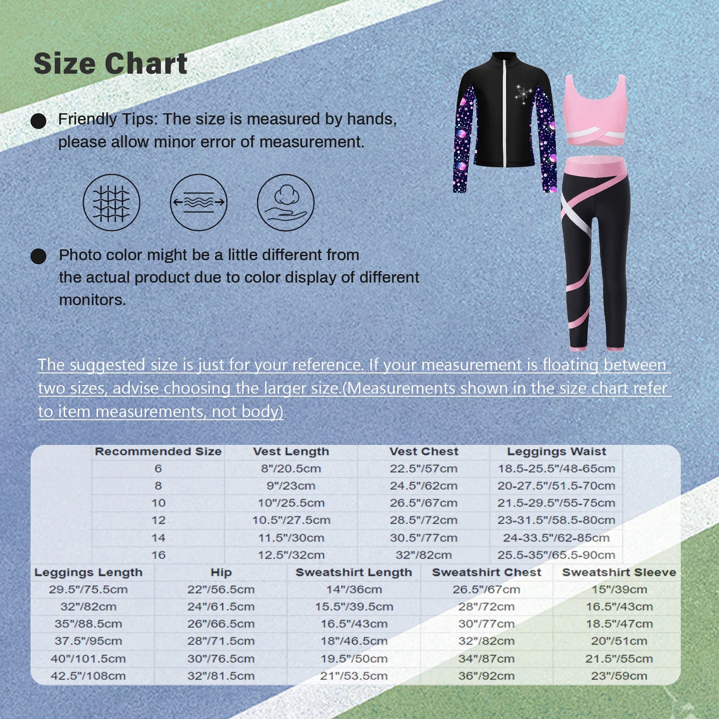 Children's Sport Suits Kids Sports Set For Girls Gym Athletic Outfits Vest with Legging Long Sleeve Zipper Sweatshirt Sportswear