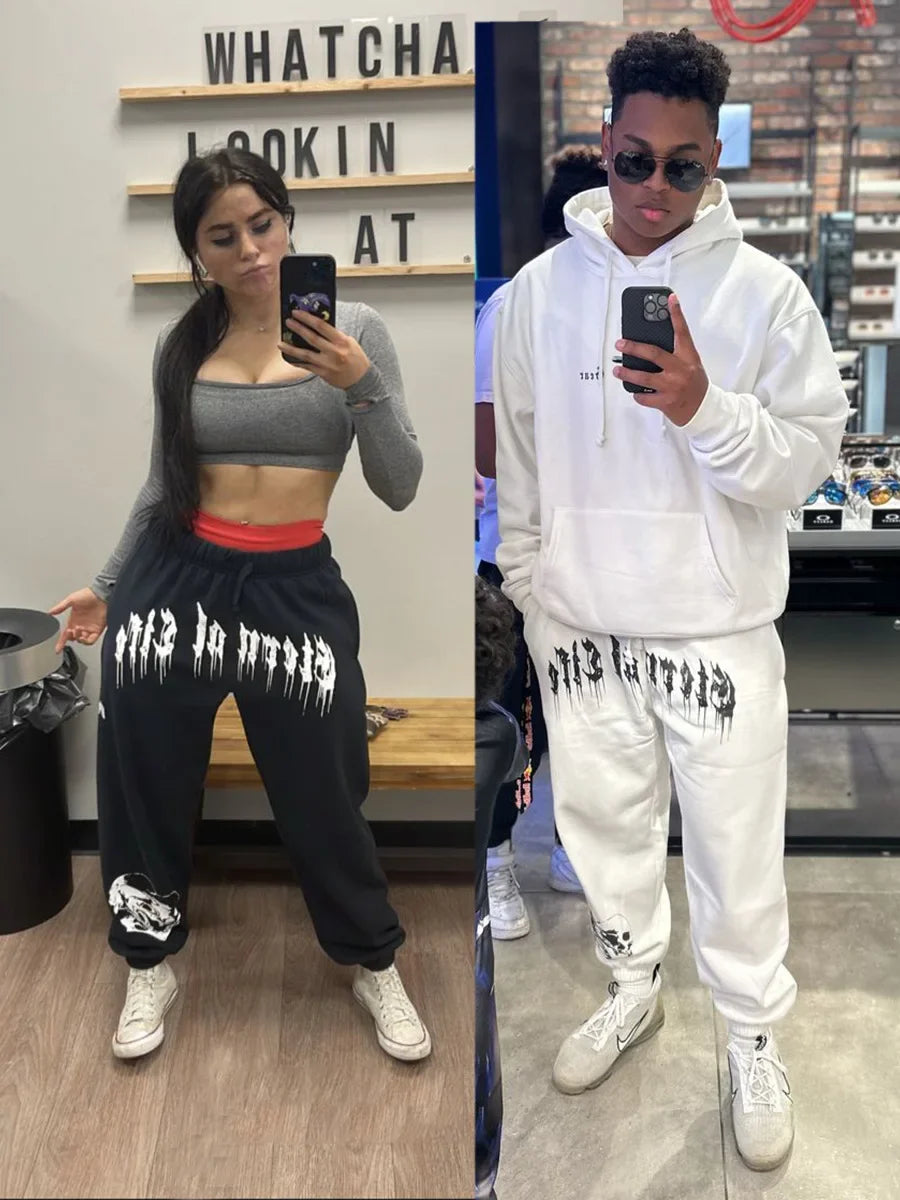 2025 European and American Men's New Year Wear Sports Pants Casual Sports Training Pants Men's Gym Pants