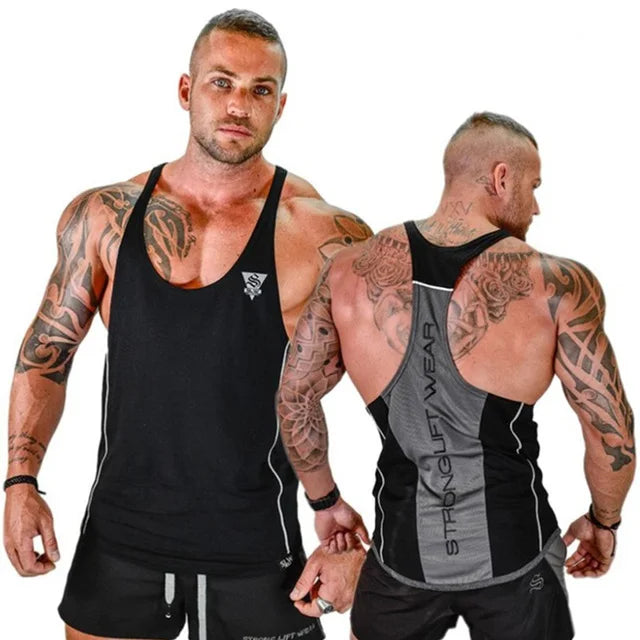 Gyms VEST Fitness sleeveless shirt Mens Bodybuilding Tank top  New Male Cotton clothing Fashion Singlet vest Undershirt Hombre