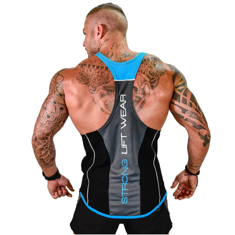 Gyms VEST Fitness sleeveless shirt Mens Bodybuilding Tank top  New Male Cotton clothing Fashion Singlet vest Undershirt Hombre