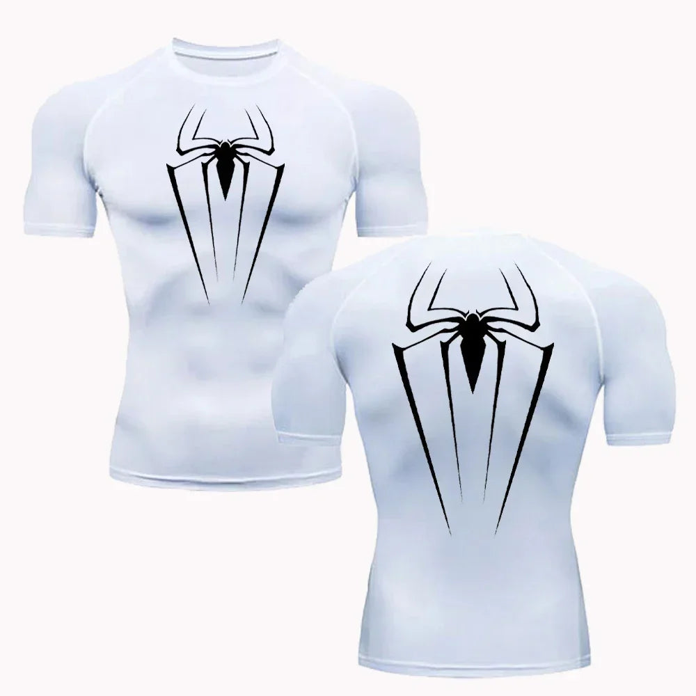 Running Training Sportswear Thin Quick-drying T-shirt Compression Sun Protection Shirt Gym Workout Bodybuilding Short-sleeved