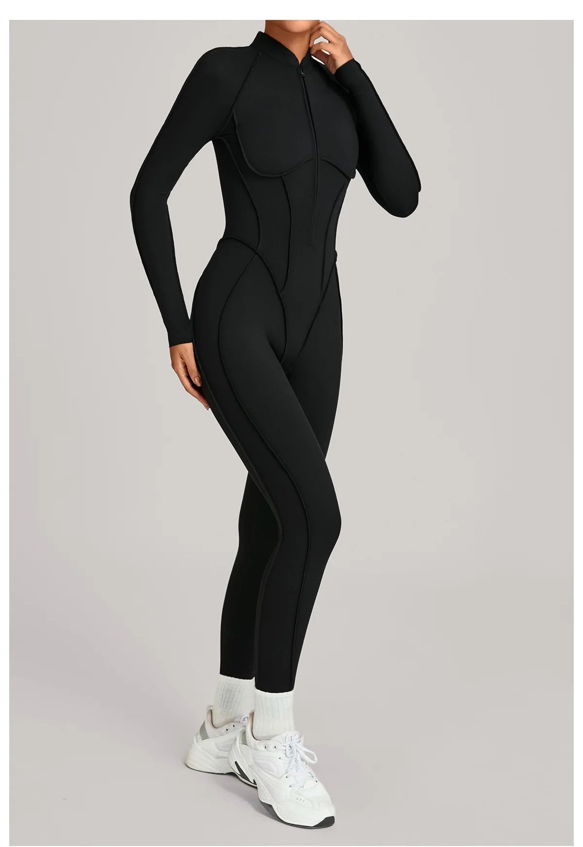 Yoga Suit Yoga Bodysuit Gym Set Women Sportswear Fitness Long Sleeve Sports Jumpsuit Female Workout Clothes One-piece Tracksuits