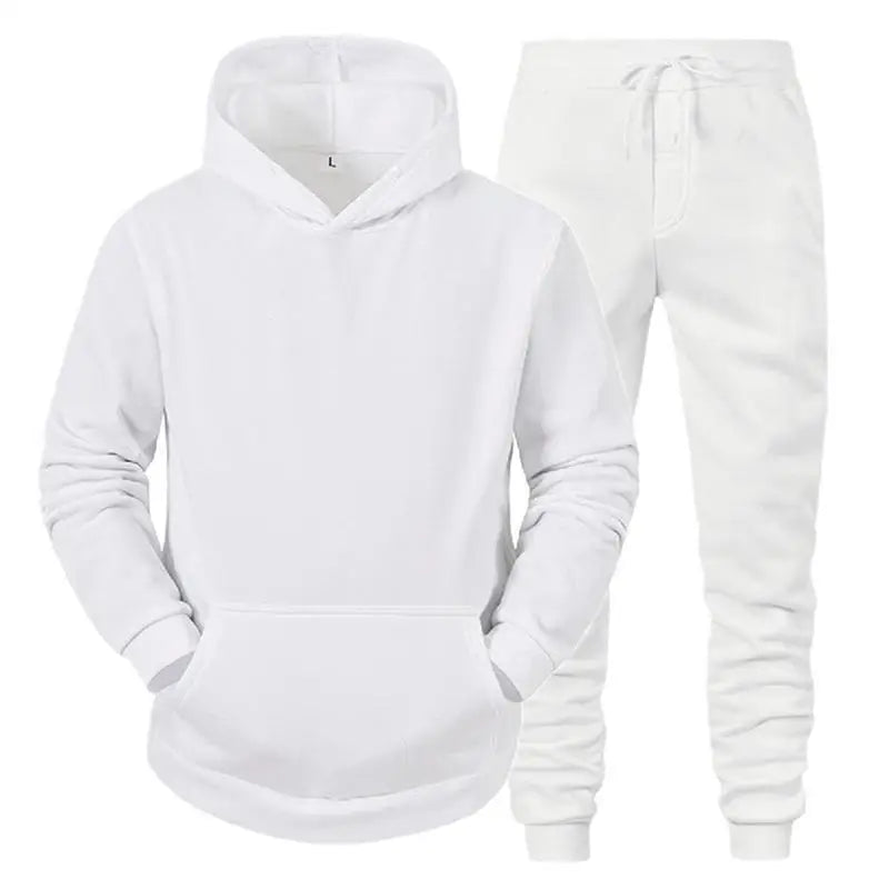 Men Sportswear Sweater Suit Hoodies + Pants Sports Clothing Spring Autumn Sets Jogging Trousers Running Male Tracksuits