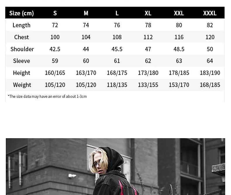 Gym Mens Denim Jacket Fashion Motorcycle Jeans Jackets Men Causal Cotton Black Sports Sweatshirt Fitness Man Outerwear Coat