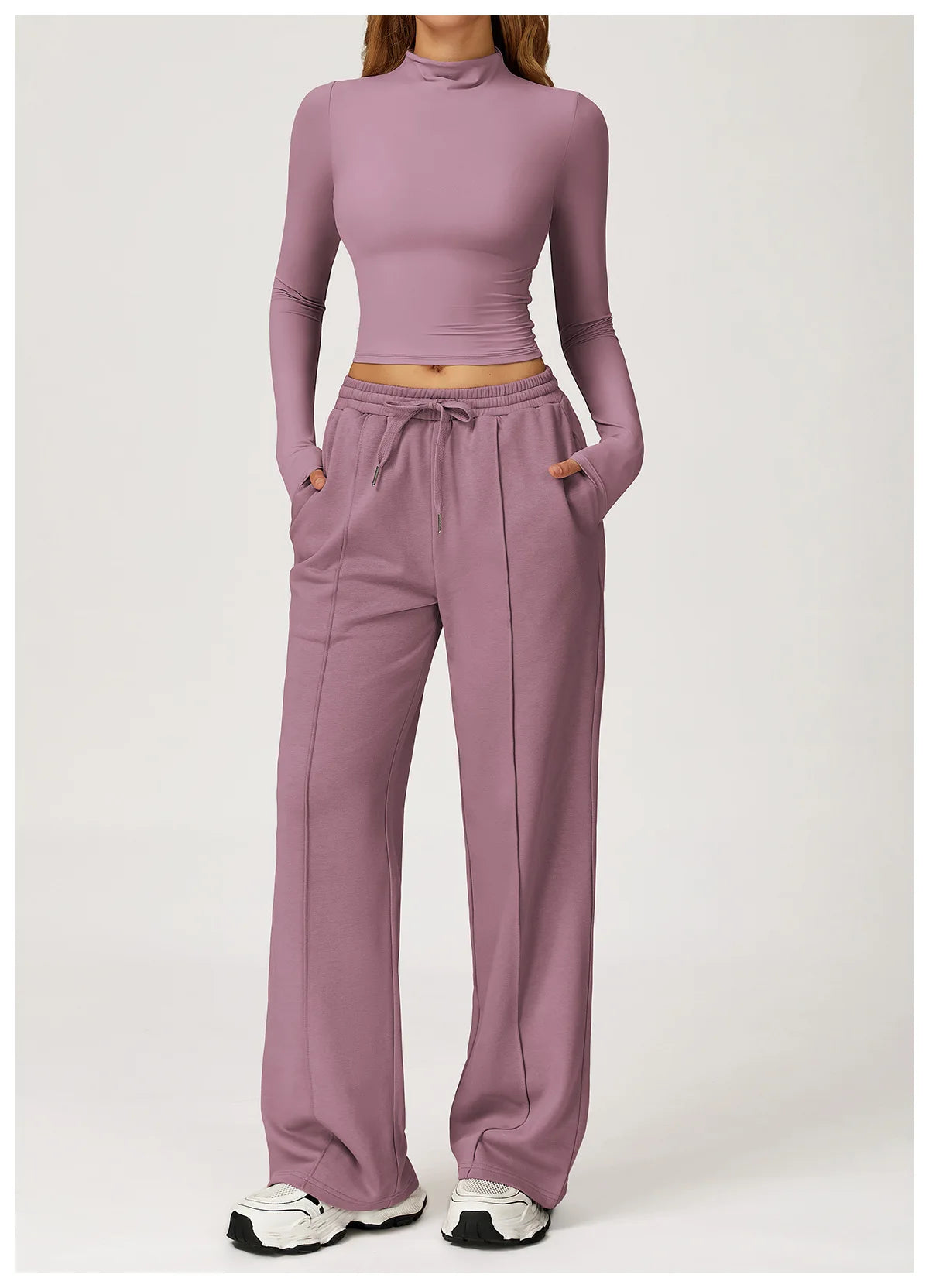 Yoga Shirts for Women 2025 Long Sleeve Quick-drying Fitness Sports Top Gym Clothes Workout Top High-necked Versatile Outer Wear