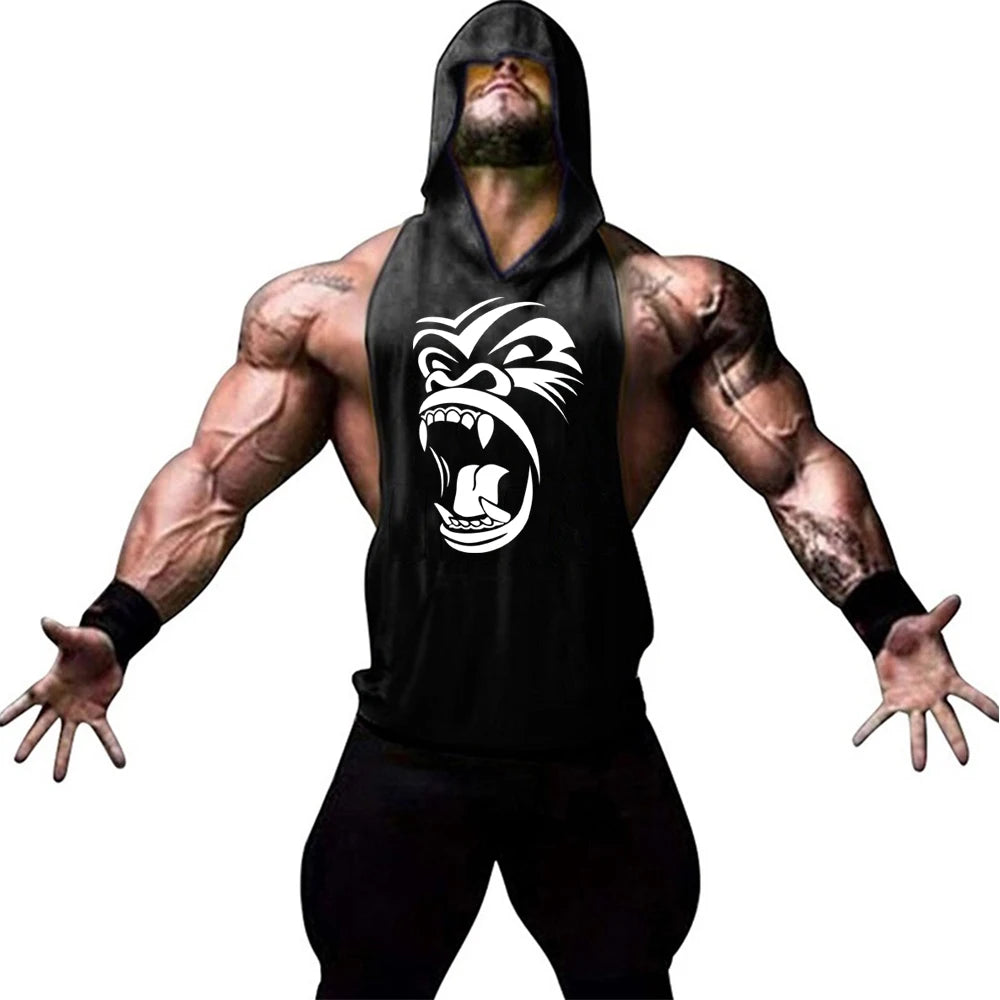 Men's summer fitness gym fitness sleeveless shirt clothing fashion vest comfortable and refreshing sweatshirt men