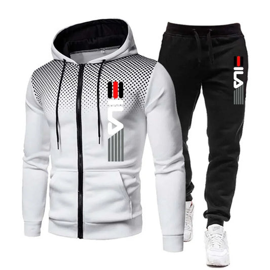 New explosive fashion trend sports suit men's hoodie fitness gym clothing men's running suit sportswear jogging